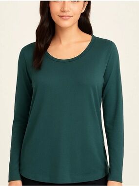 Banana Republic Women’s Emerald Green Long Sleeve Top Size M NWT